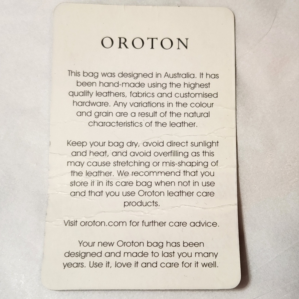 Oroton Black Large Pebbled Leather HandBag Travel Office - Picture 4 of 11